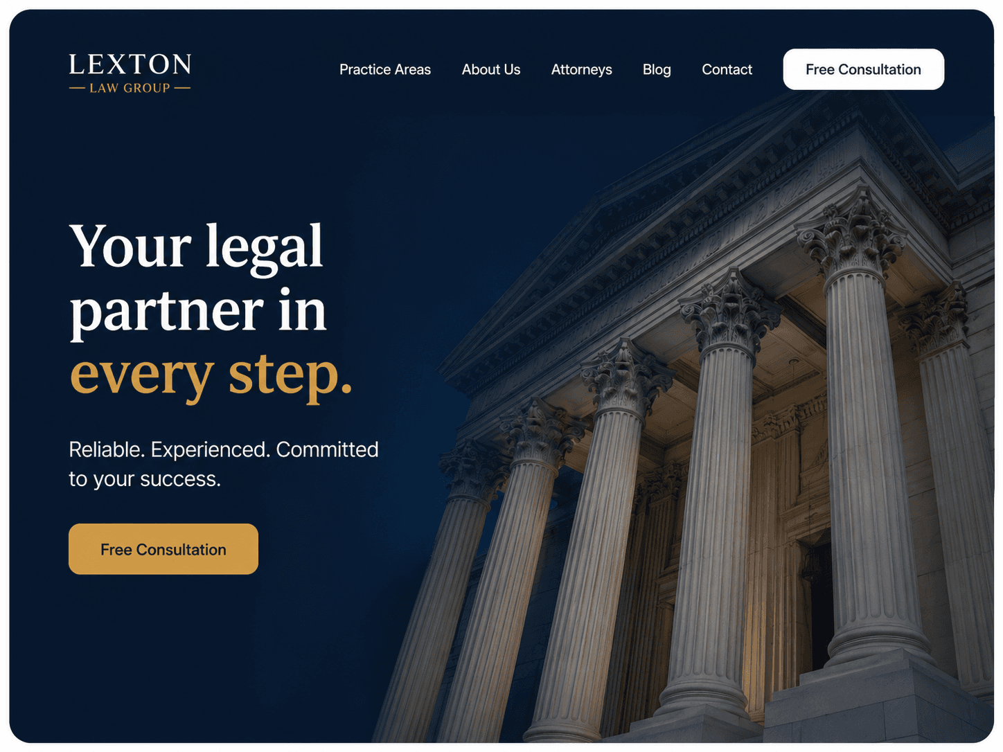 Plantilla del sitio Lexton Law Group