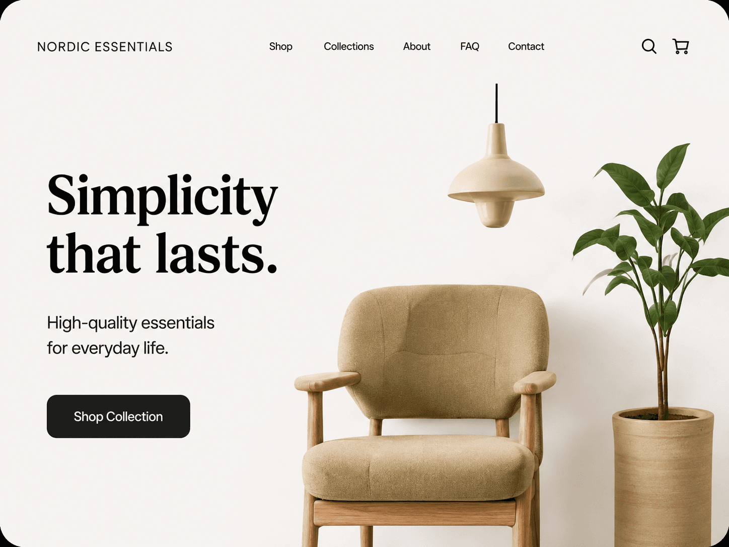 Plantilla del sitio Nordic Essentials