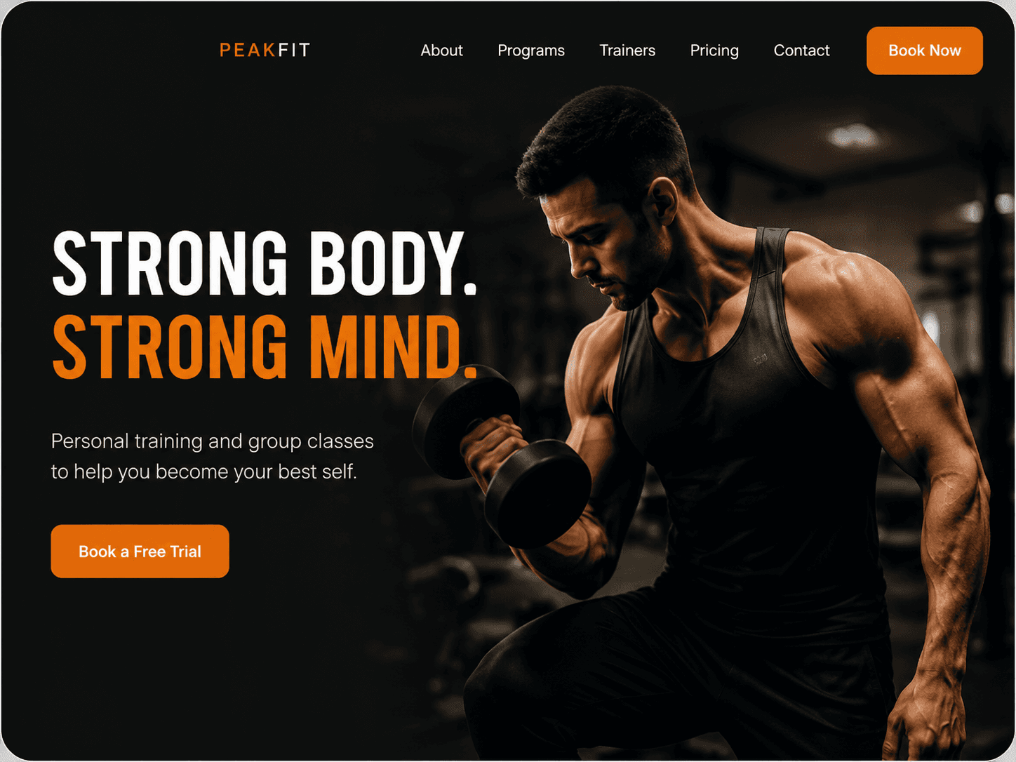 Plantilla del sitio Peak Fit Studio
